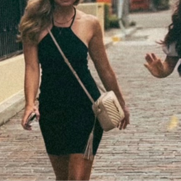 Express Black Halter Dress 🖤✨ - Picture 2 of 6